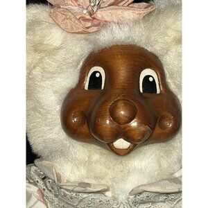 Robert Raikes Buttercup Wood Faced Bunny Rabbit Dark Face Teeth Dress Fancy